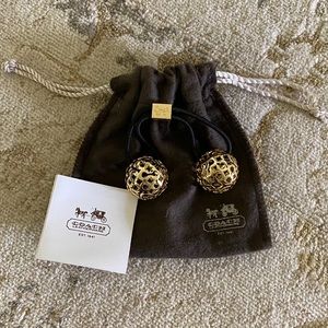 Coach monogram ponytail holder